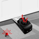 Portable Door Stop Alarm Set Travel Door Wedge for Hotel Home Apartment Black