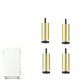 4Pcs Set Adjustable Aluminum Furniture Legs Replacement Sofa Legs with Floor Protectors for TV Stand Table Bed Gold