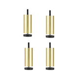 4Pcs Set Adjustable Aluminum Furniture Legs Replacement Sofa Legs with Floor Protectors for TV Stand Table Bed Gold
