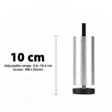 4Pcs Set Adjustable Aluminum Furniture Legs Replacement Sofa Legs with Floor Protectors for TV Stand Table Bed Silver