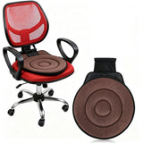 360 Degree Seat Cushion with Removable Washable Cover Swivel Chair Cushion for Office Home Brown