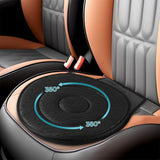 360 Degree Seat Cushion with Removable Washable Cover Swivel Chair Cushion for Office Home Black