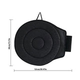 360 Degree Seat Cushion with Removable Washable Cover Swivel Chair Cushion for Office Home Black