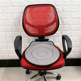 360 Degree Seat Cushion with Removable Washable Cover Swivel Chair Cushion for Office Home Gray