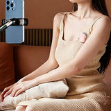 2-in-1 Wireless Lavalier Microphone for iPhone Android Device Lapel Microphones with LED Display for Vlogging Live Streaming Pink