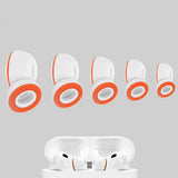 5 Pairs of Replacement Memory Foam Ear Tips Compatible with AirPods Pro 3 Earbuds Tips with Storage Case White