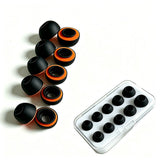 5 Pairs of Replacement Memory Foam Ear Tips Compatible with AirPods Pro 3 Earbuds Tips with Storage Case Black