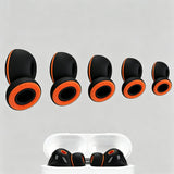 5 Pairs of Replacement Memory Foam Ear Tips Compatible with AirPods Pro 3 Earbuds Tips with Storage Case Black