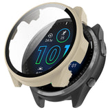 3Pcs Protective Cases Compatible with Garmin Forerunner 965 Snap-On Tempered Glass Screen Protector Covers