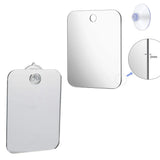 24 x 20cm Anti-Frog Acrylic Bathroom Mirror with Suction Cup Clear Makeup Mirror for Shaving Grooming