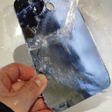24 x 20cm Anti-Frog Acrylic Bathroom Mirror with Suction Cup Clear Makeup Mirror for Shaving Grooming