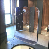 24 x 20cm Anti-Frog Acrylic Bathroom Mirror with Suction Cup Clear Makeup Mirror for Shaving Grooming