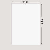100 Sheets A4 Folded Thermal Paper Quick-Dry Printable Paper with Writable Scratch-Resistant Surface for Portable A4 Thermal Printers