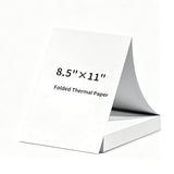 100 Sheets A4 Folded Thermal Paper Quick-Dry Printable Paper with Writable Scratch-Resistant Surface for Portable A4 Thermal Printers