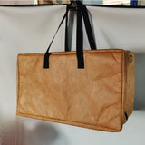 Large Leak-Resistant Insulated Meat Bag Foldable BBQ Food Storage Bag with Wide-Opening Zipper for Picnics Camping