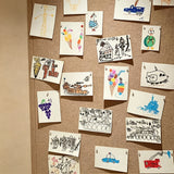 60 x 80cm No Drill Felt Board Wall Bulletin Board with Hook and Loop Strips for Home Office School Photos Notes Postcards Beige