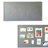 60 x 80cm No Drill Felt Board Wall Bulletin Board with Hook and Loop Strips for Home Office School Photos Notes Postcards Gray