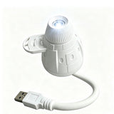 2-in-1 USB Powered Star Projector Galaxy Light Touch Control Dimming Starry Sky Projector Night Light with 12/24/32 Projection Slides