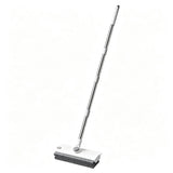 4 in 1 Crevice Floor Cleaning Brush with Squeegee Pick and Long Handle White