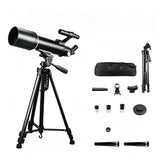 70mm Aperture Telescope Set 333X Magnification Astronomical Telescope with Tripod Carry Bag for Moon Planets Land Viewing