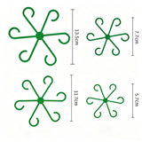 40Pcs Monstera Plant Support Clips 4 Sizes Tool-Free Slip-On Plant Stem Supports Plant Holders Green