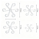 40Pcs Monstera Plant Support Clips 4 Sizes Tool-Free Slip-On Plant Stem Supports Plant Holders Transparent