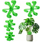 40Pcs Monstera Plant Support Clips 4 Sizes Tool-Free Slip-On Plant Stem Supports Plant Holders Green