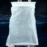 10 Pack Aquarium Filter Bags Reusable Nylon Mesh Filter Bag with Drawstring