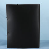 12-Pocket A4 Expanding File Organizer with Elastic Band Closure Rainbow Document Folder with Writable Tabs for School Office Home Black