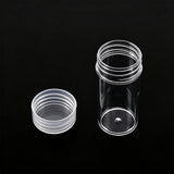 Clear Storage Case Bead Jewelry Craft Storage Container with 30 Round Bottles for Beaded Craft Diamond Art Work
