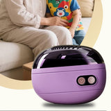 2-in-1 Automatic Electric Nail Trimmer 2 Speed Nail Clipper and Polisher with LED Light Purple