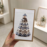 Christmas DIY Felt Sewing Kit Applique Quilted Patchwork Pre-Cut Craft Kit Table Shelf Decor with 2D Flat Topper Snowman