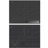 A2 Self Healing Cutting Mat 60x45cm Double Sided Craft Board for DIY Model Sewing Black