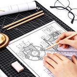 A2 Self Healing Cutting Mat 60x45cm Double Sided Craft Board for DIY Model Sewing Black