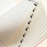 2027 Daily Planner Notebook Year Monthly Binding Tabs for Office Study Black