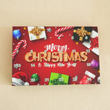 24 Day Christmas Socks Advent Calendar 12 Pairs Festive Xmas Pattern Socks for Men Women Christmas Countdown Surprise Style 1