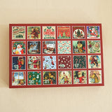 24 Day Christmas Socks Advent Calendar 12 Pairs Festive Xmas Pattern Socks for Men Women Christmas Countdown Surprise Style 2