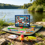 24 Day Fishing Advent Calendar Christmas Countdown Box with 24 Fishing Lures Accessories