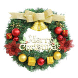 30cm Christmas Wreath for Front Door Festive Holiday Wreath for Home Window Wall Party Decor  Gold