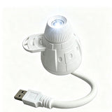 USB Christmas Projector Light with 6 Interchangeable Film Discs Touch Dimming LED Night Light 360 Degrees Rotation Xmas Decor Santa Claus