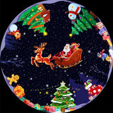 USB Christmas Projector Light with 6 Interchangeable Film Discs Touch Dimming LED Night Light 360 Degrees Rotation Xmas Decor Santa Claus