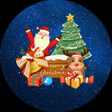 USB Christmas Projector Light with 6 Interchangeable Film Discs Touch Dimming LED Night Light 360 Degrees Rotation Xmas Decor Santa Claus