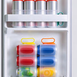3Pcs Set Fridge Beverage Organisers Can Bottle Drink Storage Bins with Pull Out Handles for Kitchen Camping