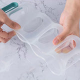 3Pcs Set Fridge Beverage Organisers Can Bottle Drink Storage Bins with Pull Out Handles for Kitchen Camping