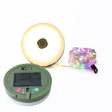 10M Solar Camping Light 3 Brightness Levels LED String Lights Water Resistant Tent Light Multicolor