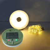 10M Solar Camping Light 3 Brightness Levels LED String Lights Water Resistant Tent Light Warm White