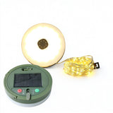 10M Solar Camping Light 3 Brightness Levels LED String Lights Water Resistant Tent Light Warm White