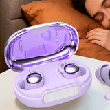 Ultra Slim Bluetooth Sleep Earbuds for Side Sleeping Flat In-Ear Wireless Earphones Purple