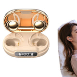 Ultra Slim Bluetooth Sleep Earbuds for Side Sleeping Flat In-Ear Wireless Earphones Gold