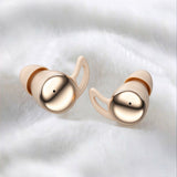 Ultra Slim Bluetooth Sleep Earbuds for Side Sleeping Flat In-Ear Wireless Earphones Gold
